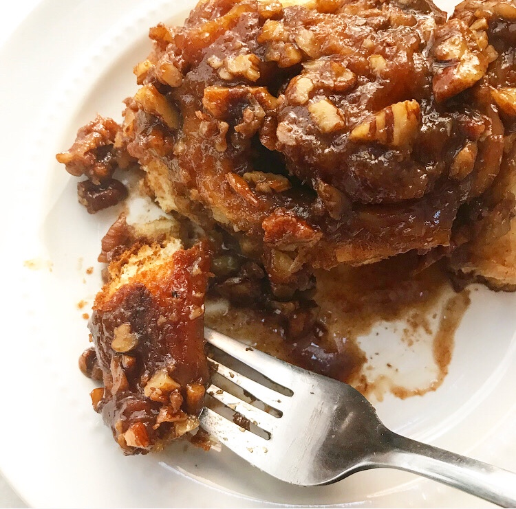 Banana Pecan Sticky Buns