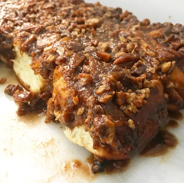 Banana Pecan Sticky Buns