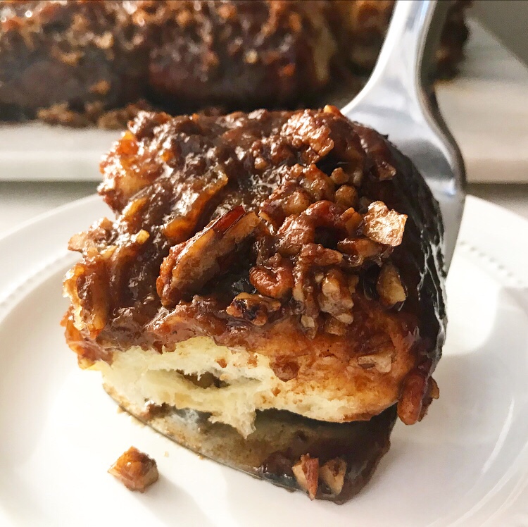 Banana Pecan Sticky Buns