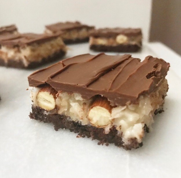 Almond Joy Shortbread Bars