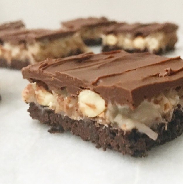Almond Joy Shortbread Bars