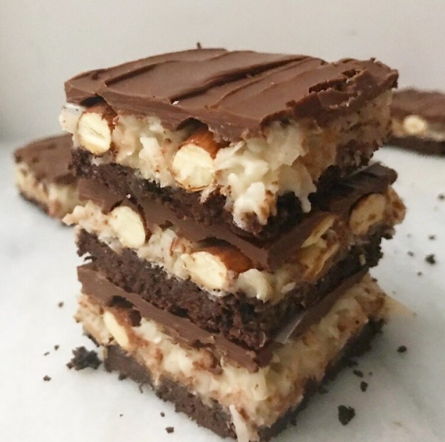 Almond Joy Shortbread Bars