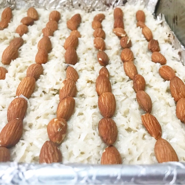 Almond Joy Shortbread Bars