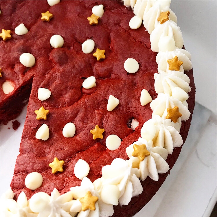 Red Velvet Cookie Cake
