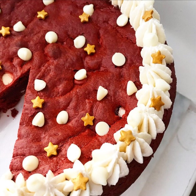 Red Velvet Cookie Cake