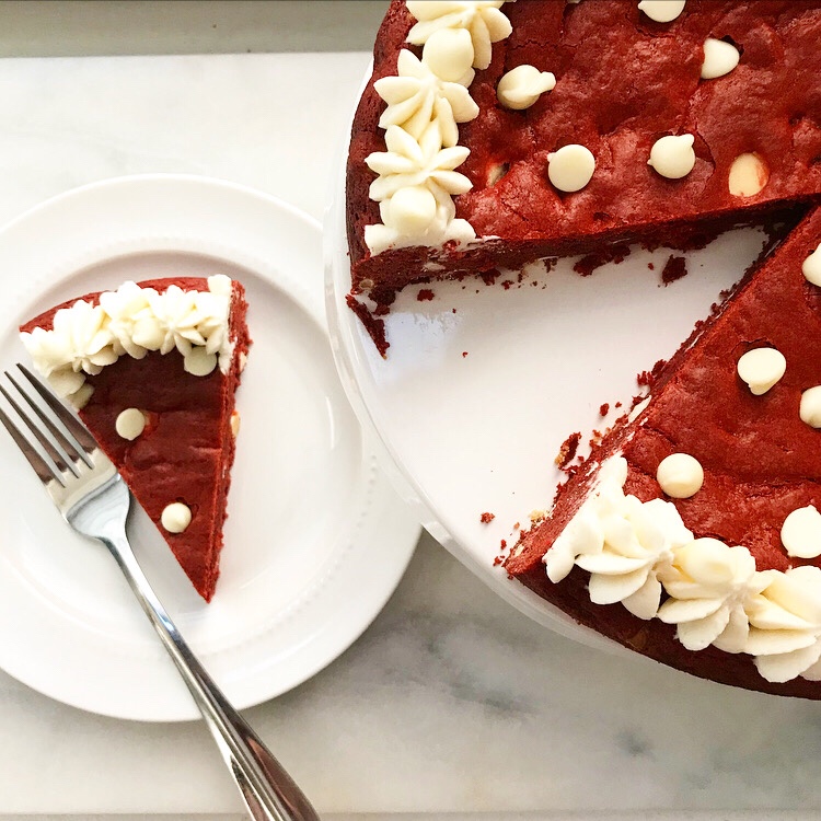 Red Velvet Cookie Cake