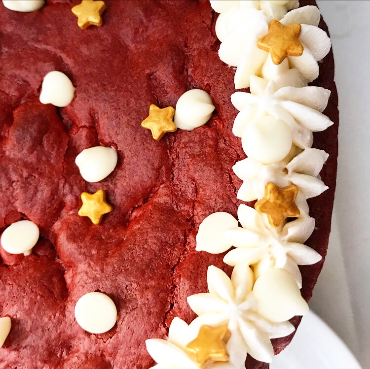 Red Velvet Cookie Cake