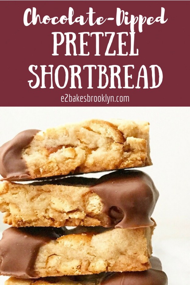 Chocolate-Dipped Pretzel Shortbread