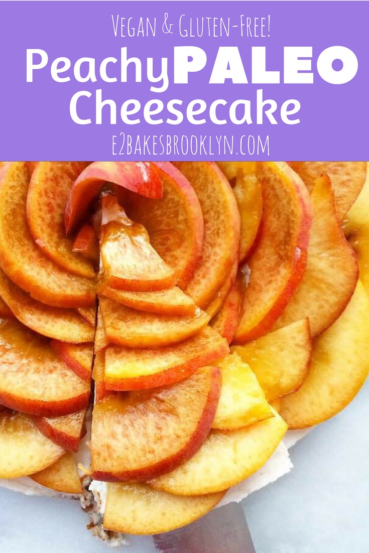 Peachy Paleo Cheesecake {Vegan & Grain-Free}