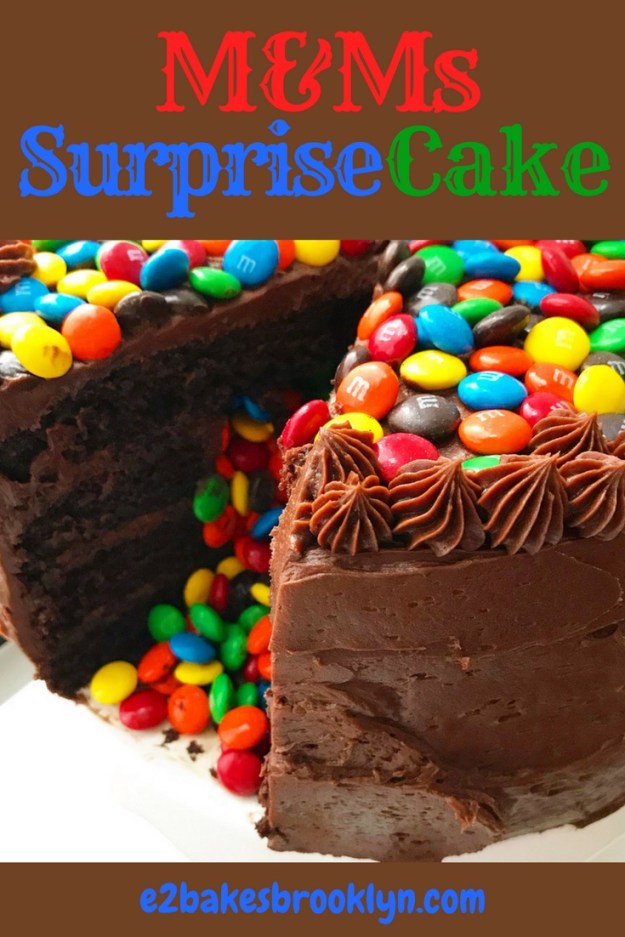 M&Ms Surprise Cake