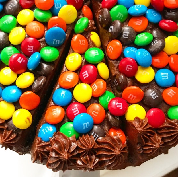M&Ms Surprise Cake