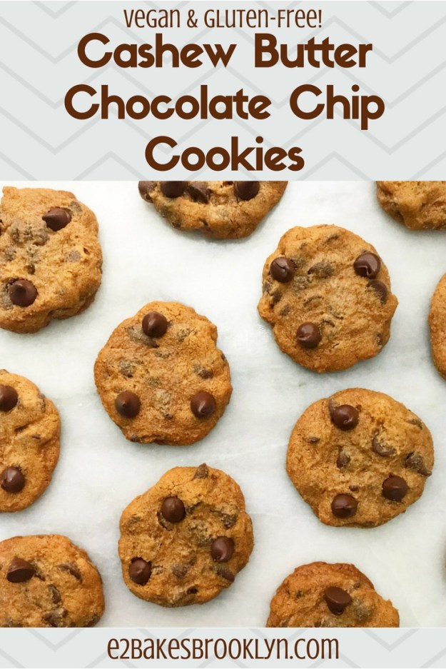 Cashew Butter Chocolate Chip Cookies {Vegan & Gluten-Free}