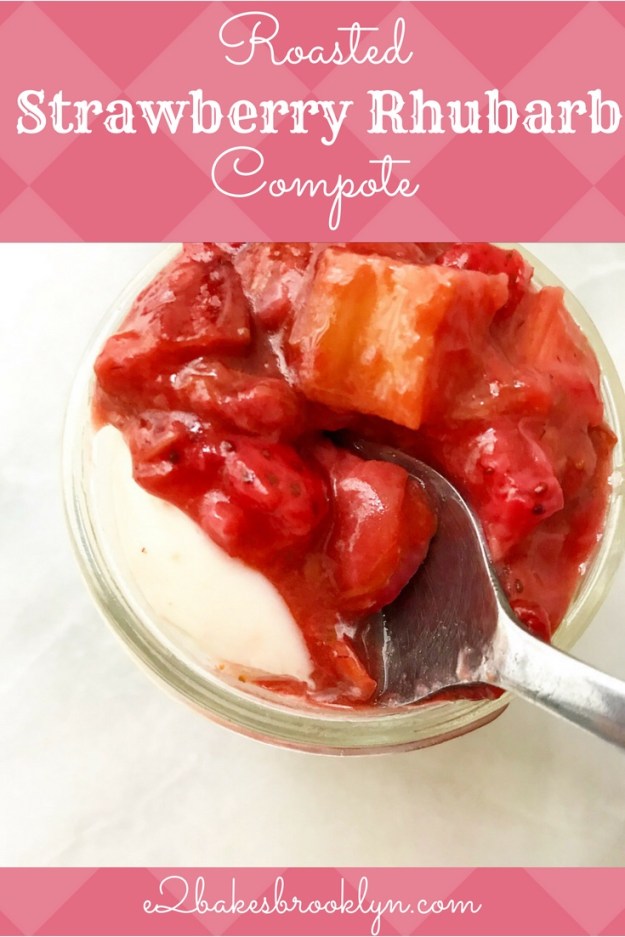 Roasted Strawberry Rhubarb Compote