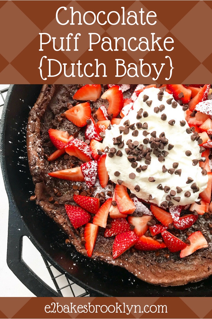 Chocolate Puff Pancake {Dutch Baby}