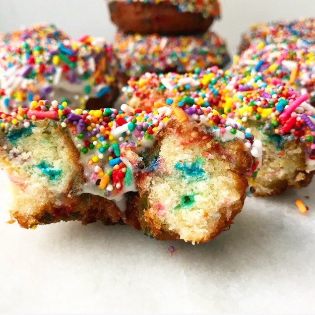 Funfetti Cake Doughnuts