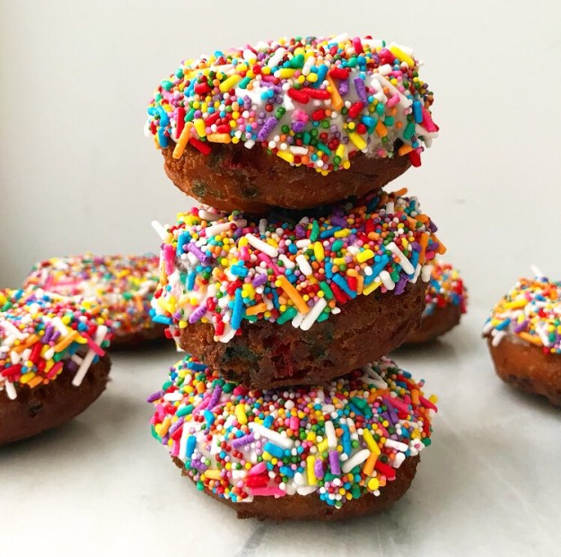 Funfetti Cake Doughnuts