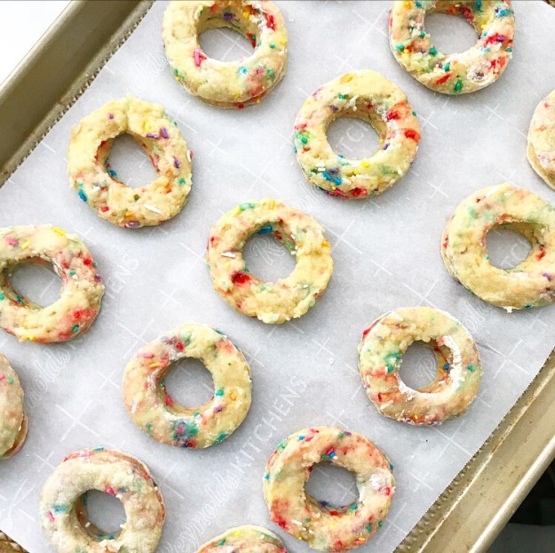 Funfetti Cake Doughnuts