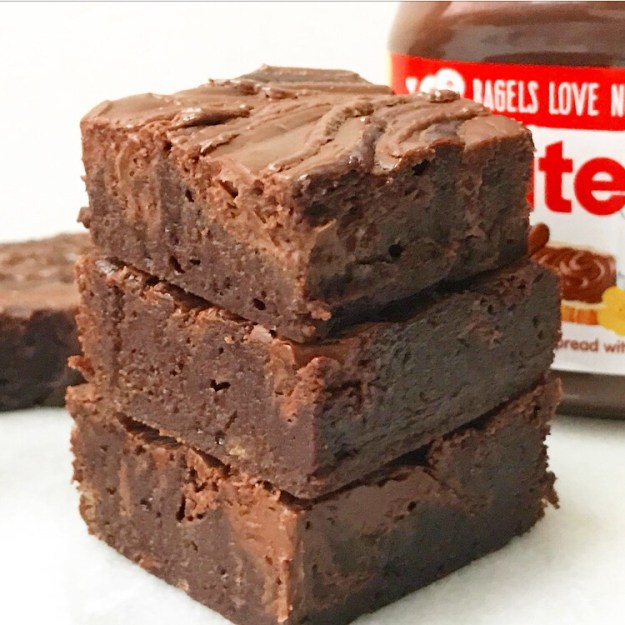 Nutella Swirl Brownies