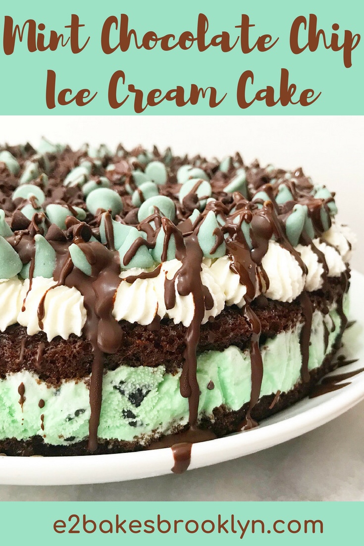 Mint Chocolate Chip Ice Cream Cake
