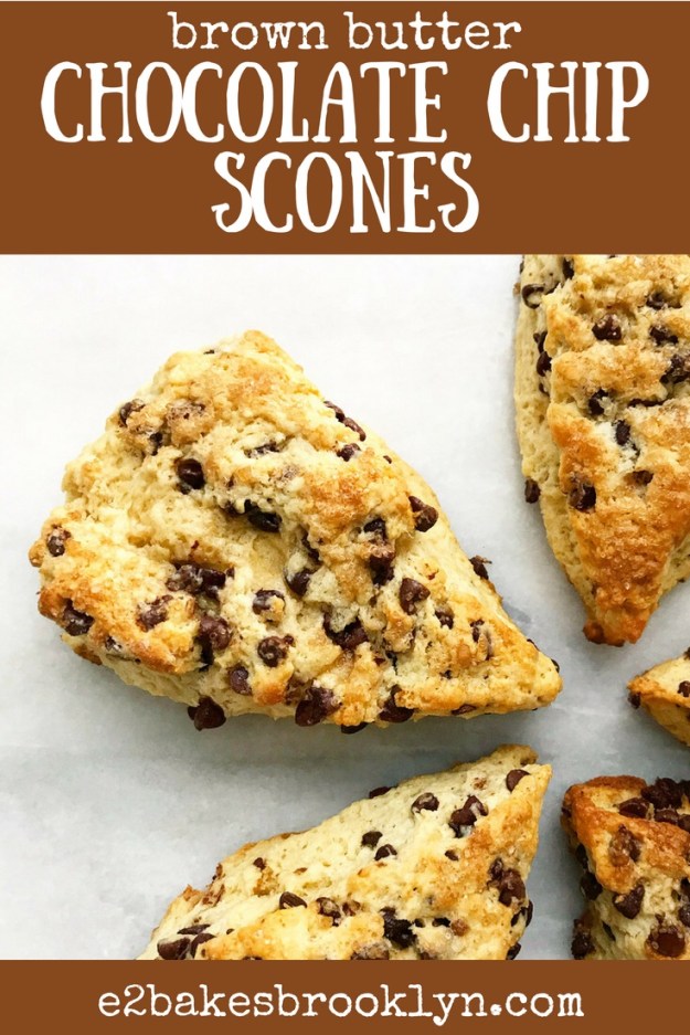 Brown Butter Chocolate Chip Scones 