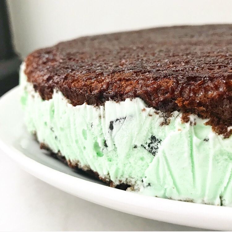 Mint Chocolate Chip Ice Cream Cake
