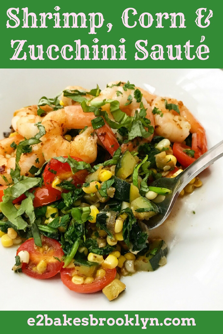 Shrimp, Corn & Zucchini Sauté 