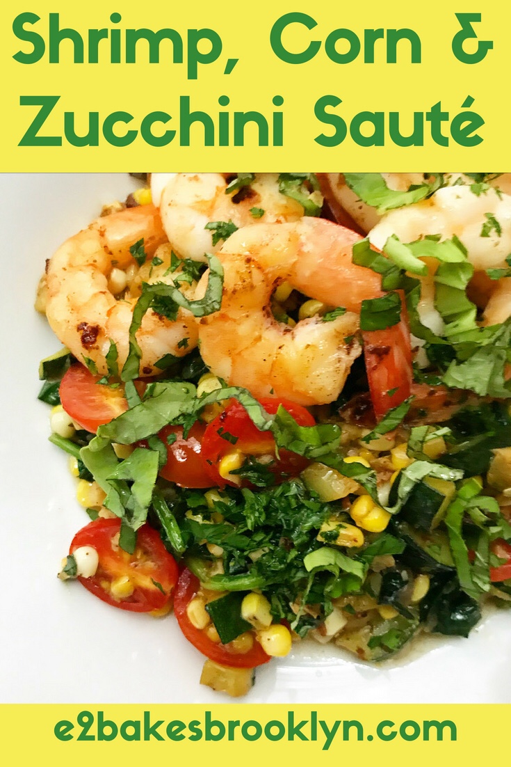 Shrimp, Corn & Zucchini Sauté
