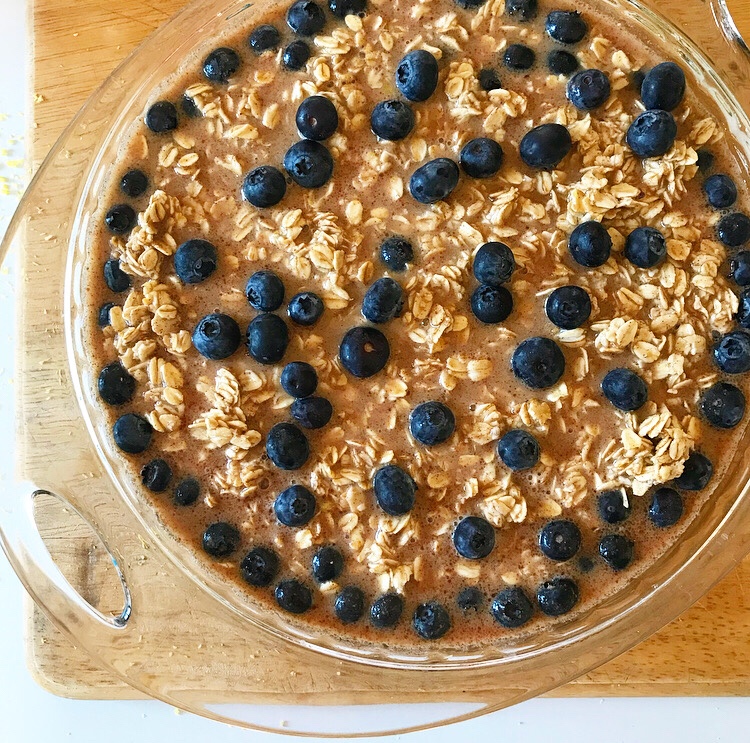 Blueberry Baked Oatmeal {Vegan & Gluten-Free}