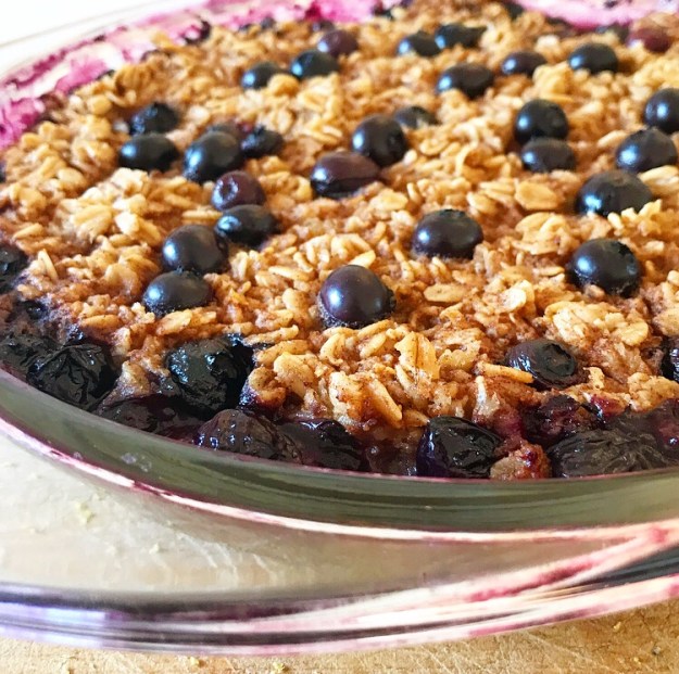 Blueberry Baked Oatmeal {Vegan & Gluten-Free}