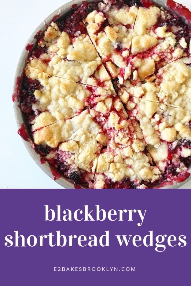 Blackberry Shortbread Wedges