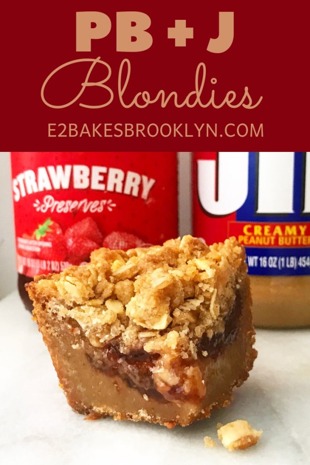 Peanut Butter & Jelly Blondies