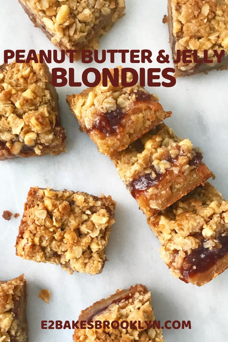 Peanut Butter & Jelly Blondies