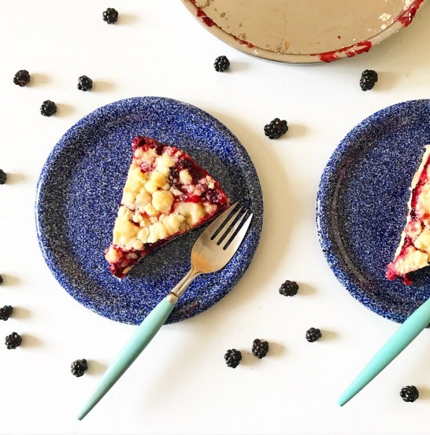 Blackberry Shortbread Wedges