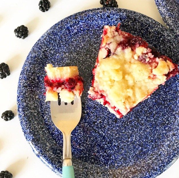 Blackberry Shortbread Wedges