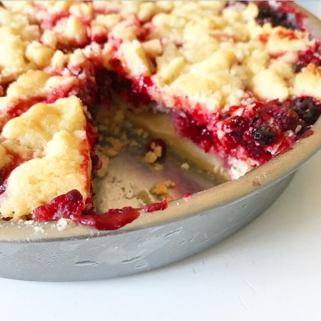 Blackberry Shortbread Wedges