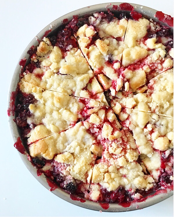 Blackberry Shortbread Wedges