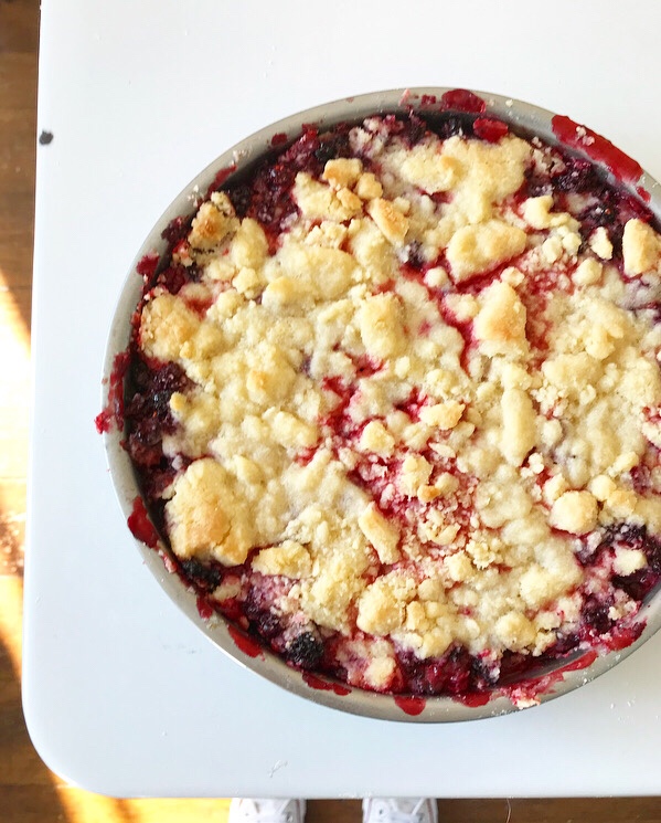 Blackberry Shortbread Wedges