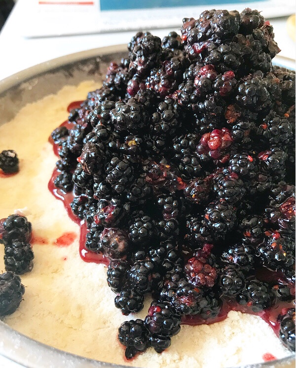 Blackberry Shortbread Wedges