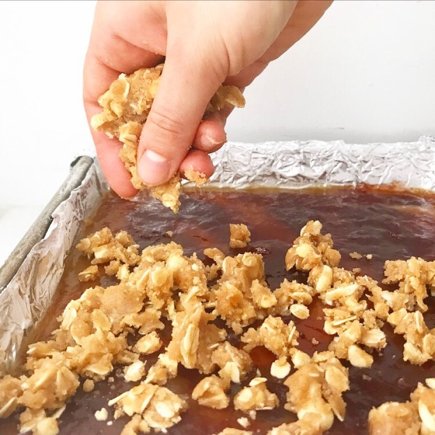 Peanut Butter & Jelly Blondies