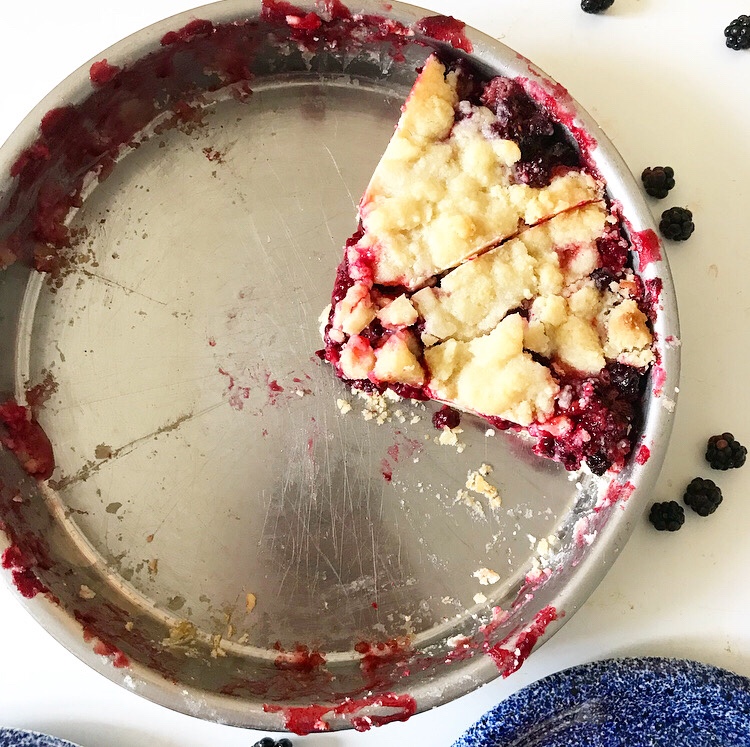 Blackberry Shortbread Wedges