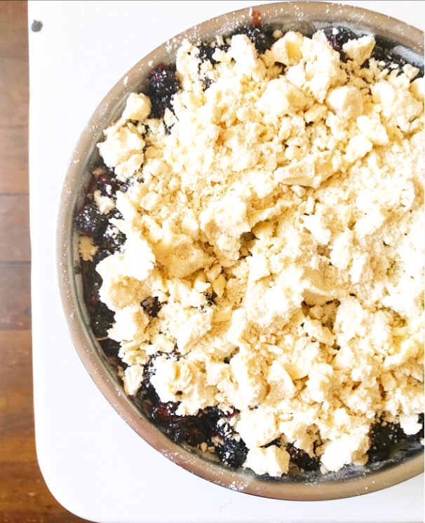 Blackberry Shortbread Wedges