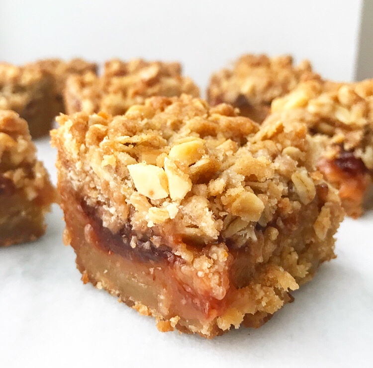 Peanut Butter & Jelly Blondies