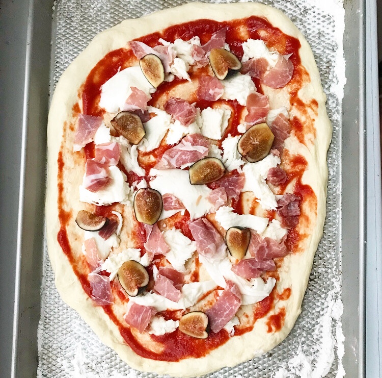 Prosciutto, Fig & Arugula Pizza