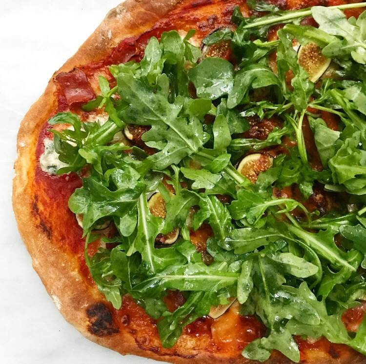 Prosciutto, Fig & Arugula Pizza