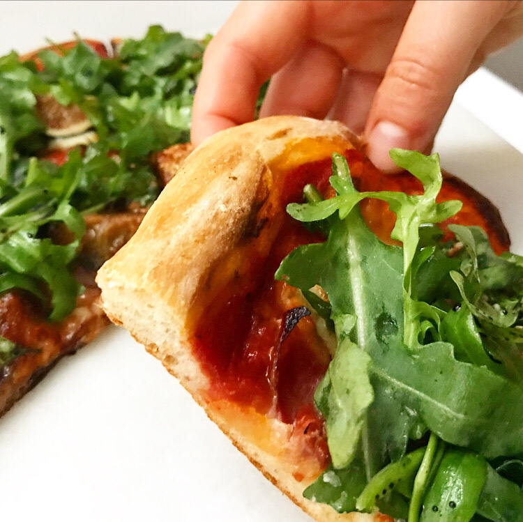 Prosciutto, Fig & Arugula Pizza