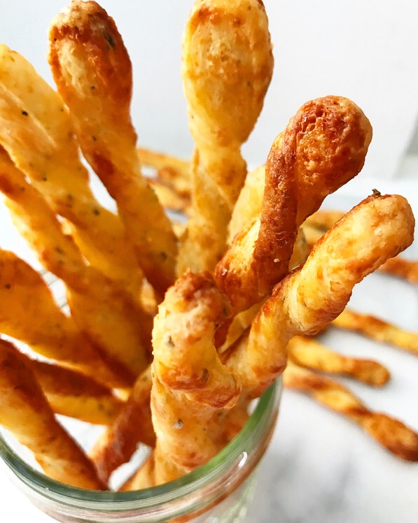Rosemary-Parmesan Cheese Straws