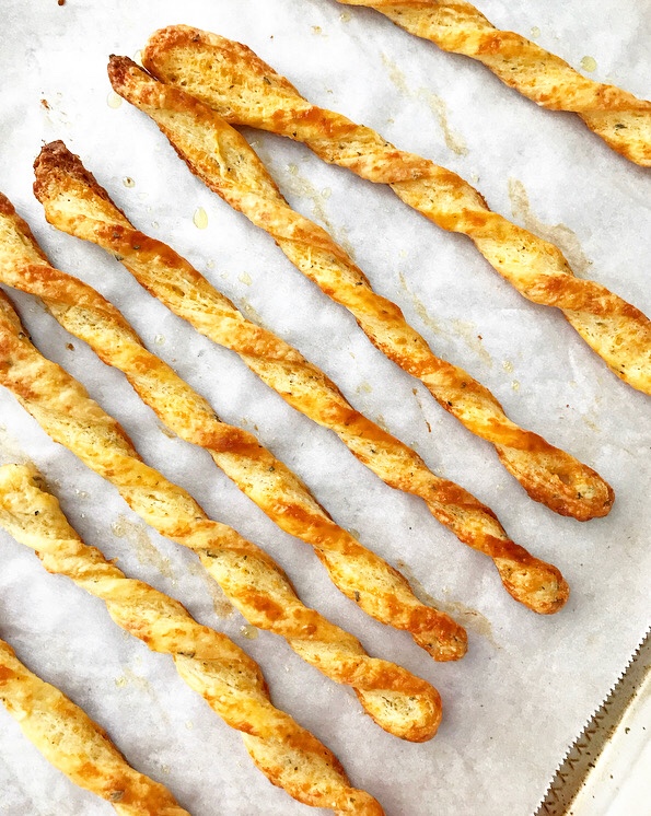 Rosemary-Parmesan Cheese Straws