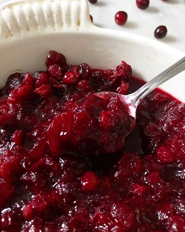 Apple Cider Cranberry Sauce
