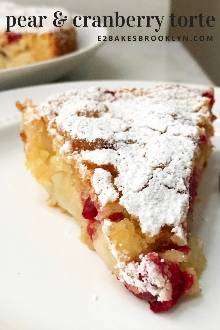 Pear & Cranberry Torte