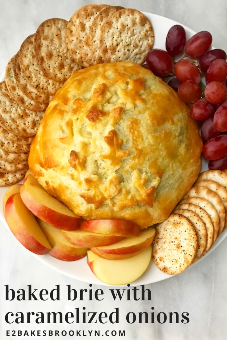 Baked Brie with Caramelized Onions